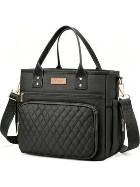 Large Insulated Lunch Bag for Work - Women's Leakproof Cooler Tote with Pocket